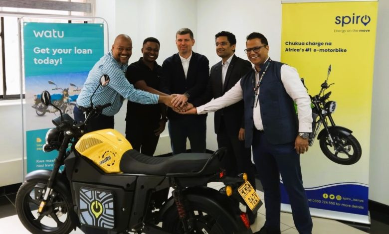 Watu and Spiro partner to improve access to affordable financing for electric motorbikes in Kenya